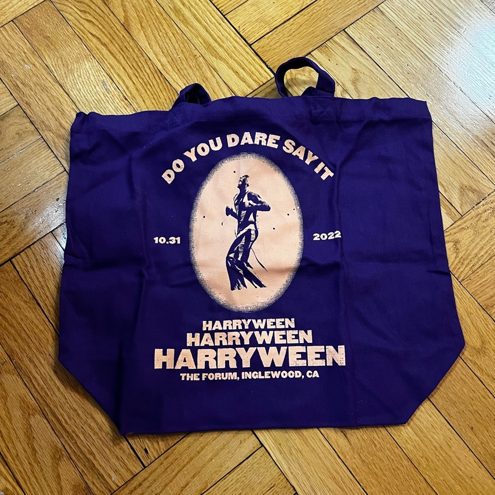 Harry Styles Harryween Tote Bag in Purple